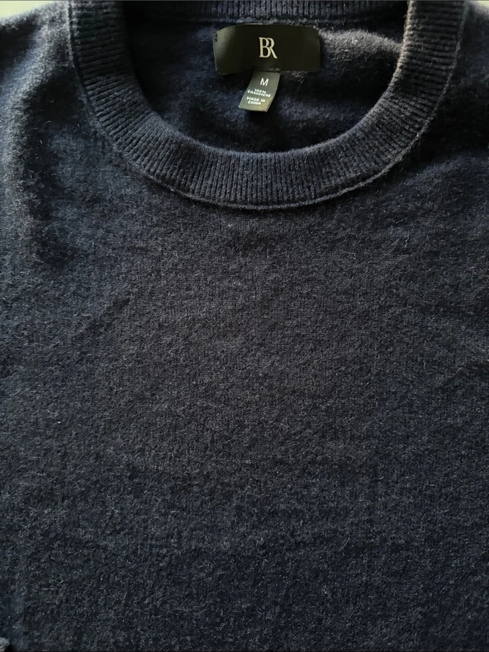 Banana Republic Navy Blue Cashmere Crewneck Sweater